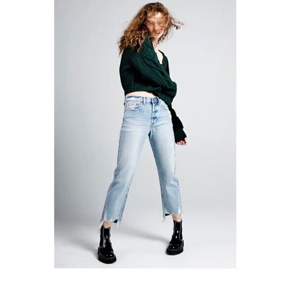 NWT Pistola Charlie High Rise Straight Jeans in Ruthless Size 32 - Picture 1 of 13